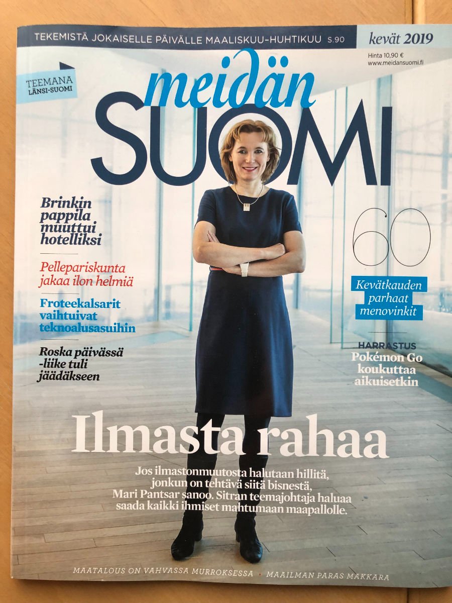 Meidän Suomi -lehden kansi: Ilmasta rahaa