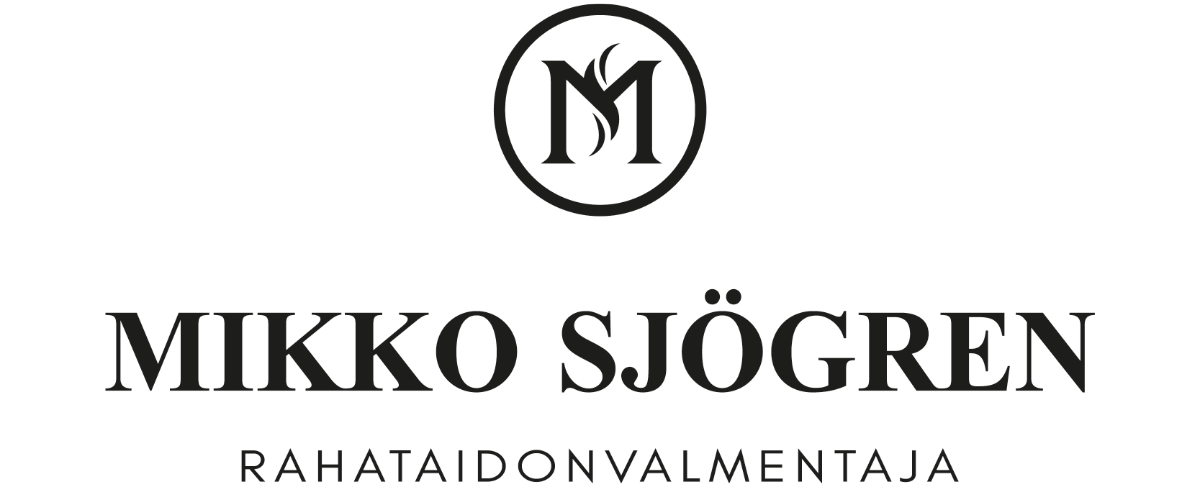 Mikko Sjögren -logo, musta